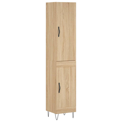 Highboard Sonoma-Eiche 34,5x34x180 cm Holzwerkstoff