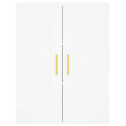 Highboard Weiß 69,5x34x180 cm Holzwerkstoff