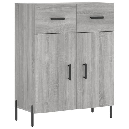 Highboard Grau Sonoma 69,5x34x180 cm Holzwerkstoff