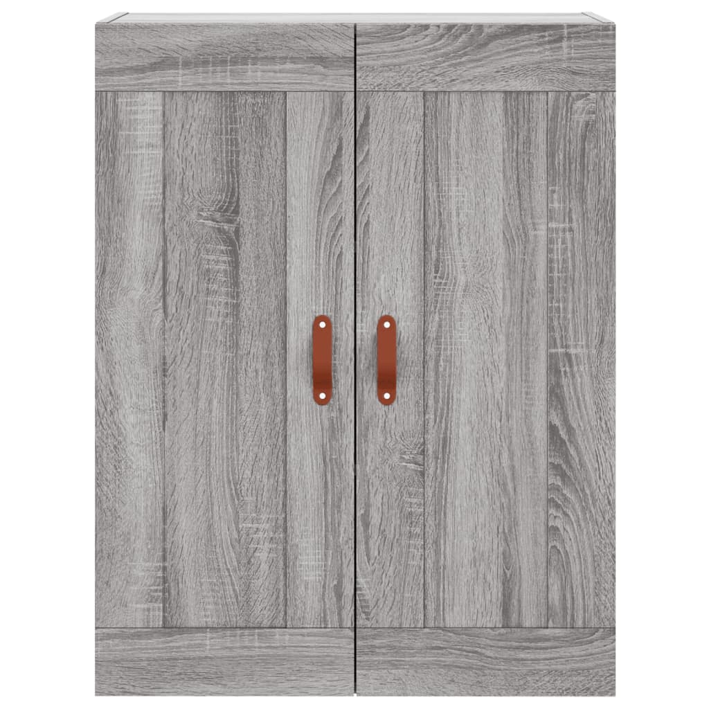 Highboard Grau Sonoma 69,5x34x180 cm Holzwerkstoff