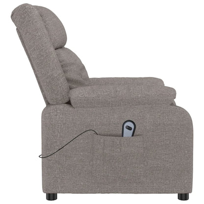 Relaxsessel Elektrisch Taupe Stoff