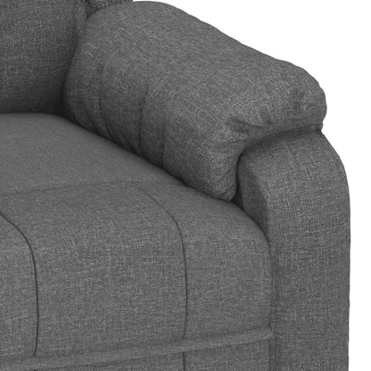 Massagesessel Elektrisch Dunkelgrau Stoff
