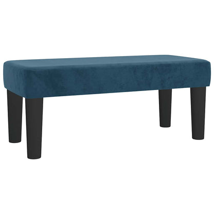 Boxspringbett mit Matratze Dunkelblau 120x200 cm Samt