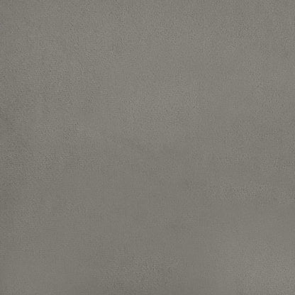 Boxspringbett mit Matratze Hellgrau 140x190 cm Samt