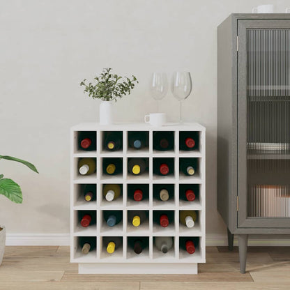 Weinregal Weiß 55,5x34x61 cm Massivholz Kiefer