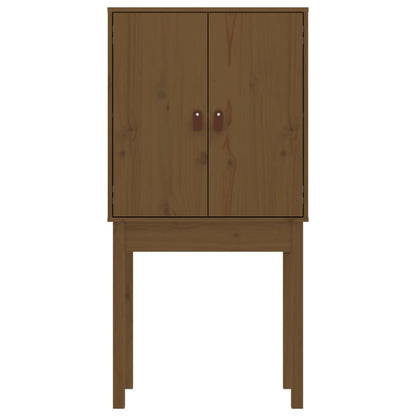 Highboard Honigbraun 60x40x120 cm Massivholz Kiefer