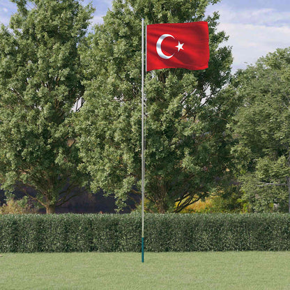 Flagge der Türkei mit Mast 6,08 m Aluminium