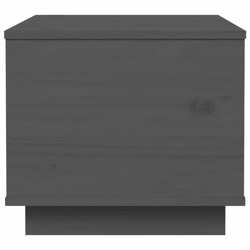 Couchtisch Grau 40x50x35 cm Massivholz Kiefer