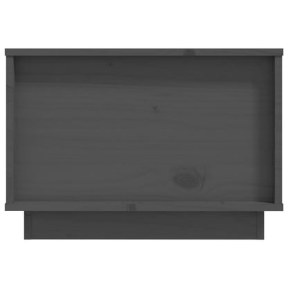 Couchtisch Grau 60x50x35 cm Massivholz Kiefer