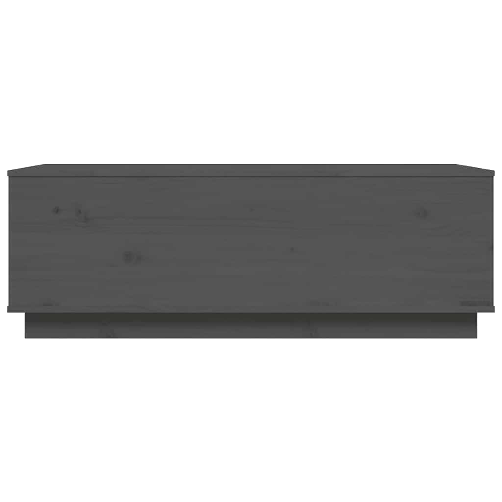 Couchtisch Grau 100x50x35 cm Massivholz Kiefer