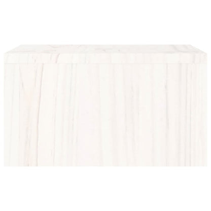 Monitorständer Weiß 50x27x15 cm Massivholz Kiefer