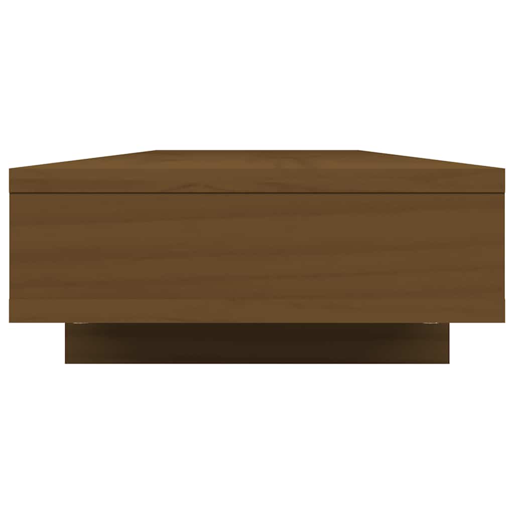 Monitorständer Honigbraun 100x27x14 cm Massivholz Kiefer