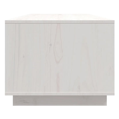 Couchtisch Weiß 110x50x40 cm Massivholz Kiefer