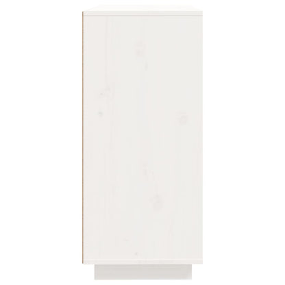 Sideboard Weiß 60x35x80 cm Massivholz Kiefer
