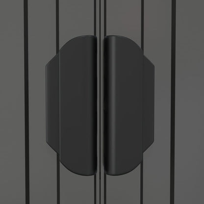 Geräteschuppen Hellgrau 192x772x223 cm Verzinkter Stahl