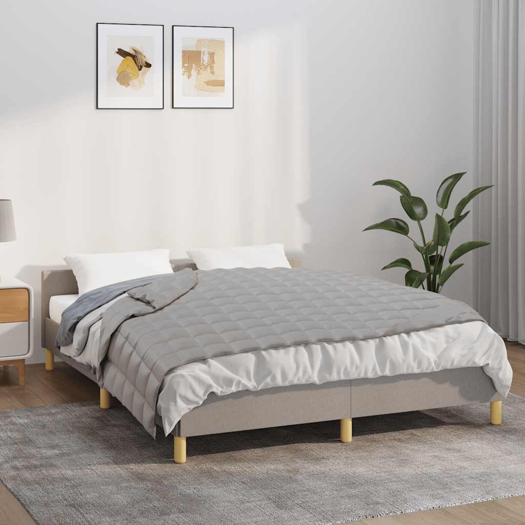 Gewichtsdecke Grau 120x180 cm 5 kg Stoff