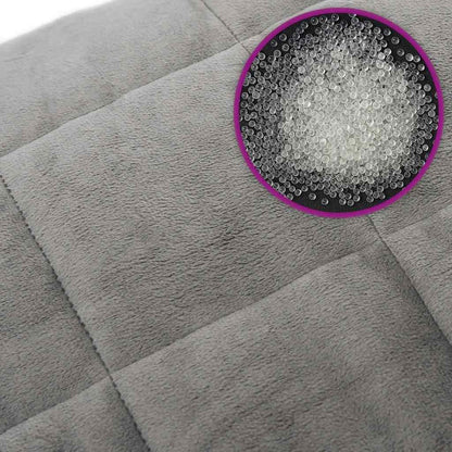 Gewichtsdecke Grau 220x235 cm 11 kg Stoff