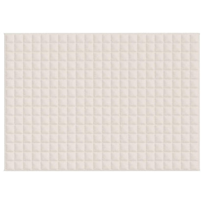 Gewichtsdecke Hellcreme 155x220 cm 7 kg Stoff
