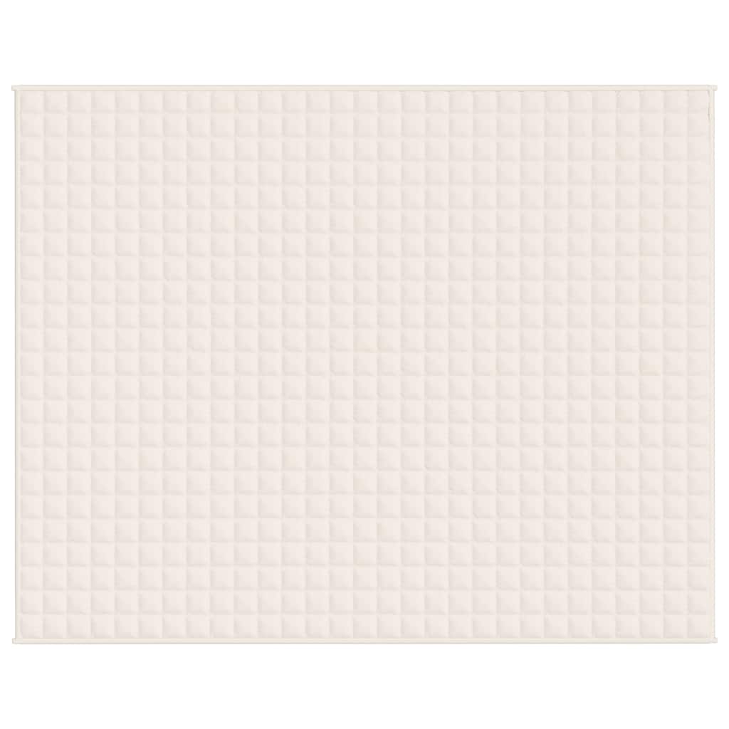 Gewichtsdecke Hellcreme 235x290 cm 15 kg Stoff