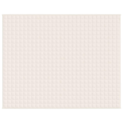 Gewichtsdecke Hellcreme 235x290 cm 15 kg Stoff