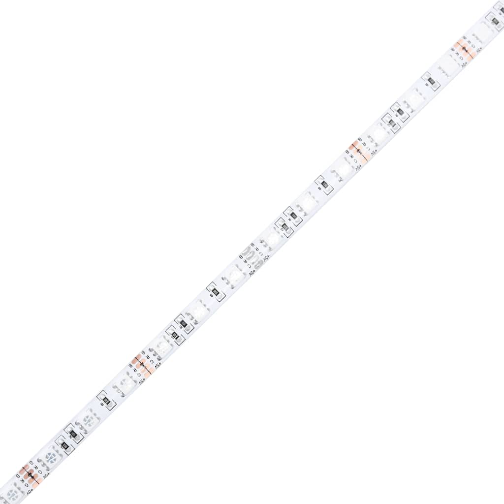 TV-Schrank mit LED-Leuchten Weiß 180x35x40 cm