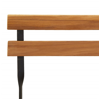 Bistrostühle 6 Stk. Klappbar Massivholz Teak und Stahl