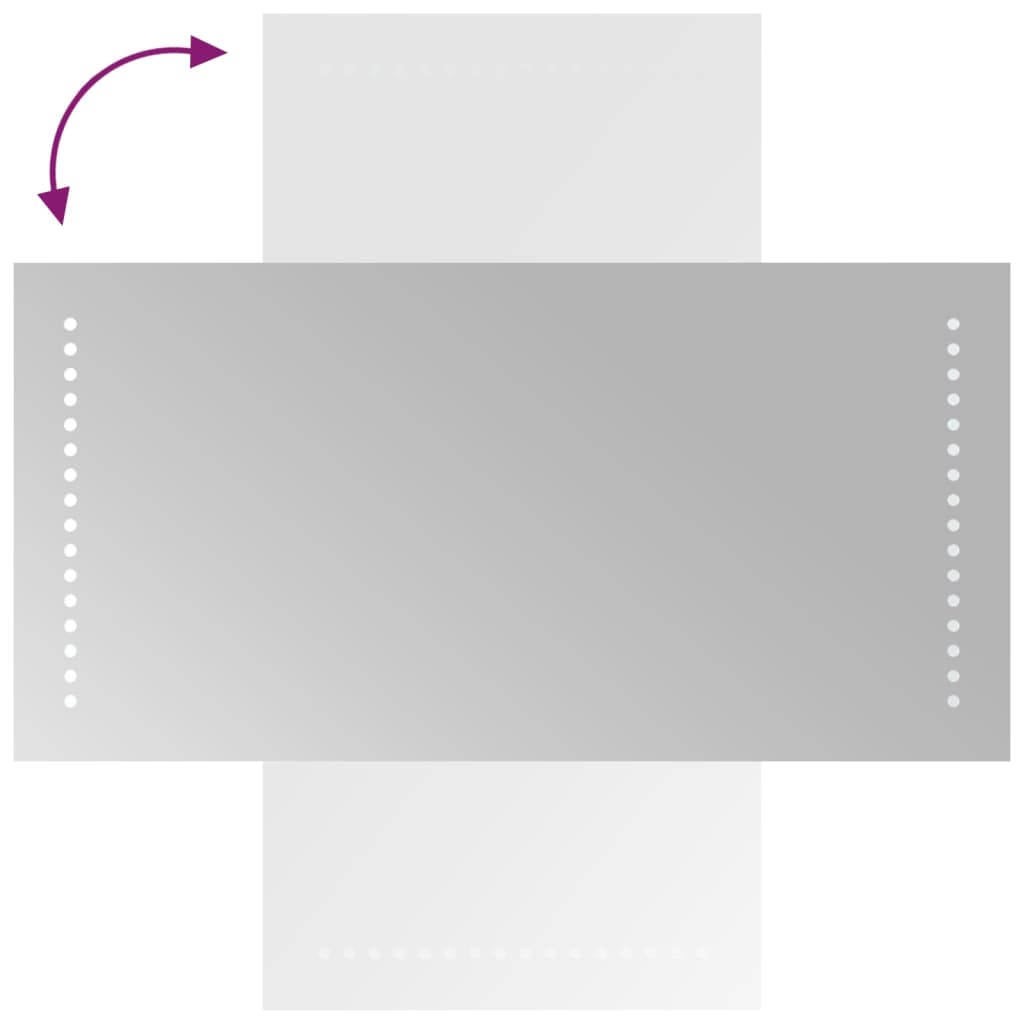 LED-Badspiegel 30x60 cm