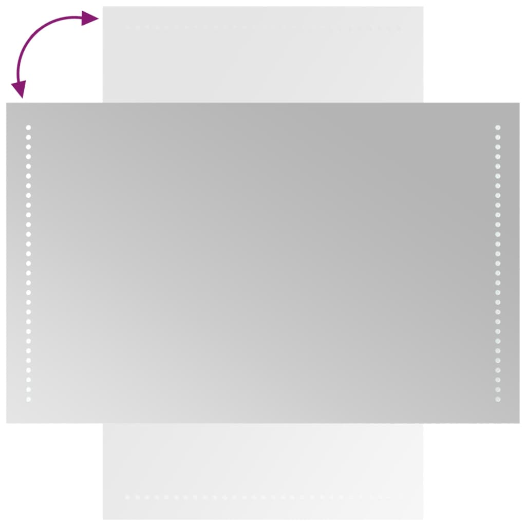 LED-Badspiegel 50x80 cm