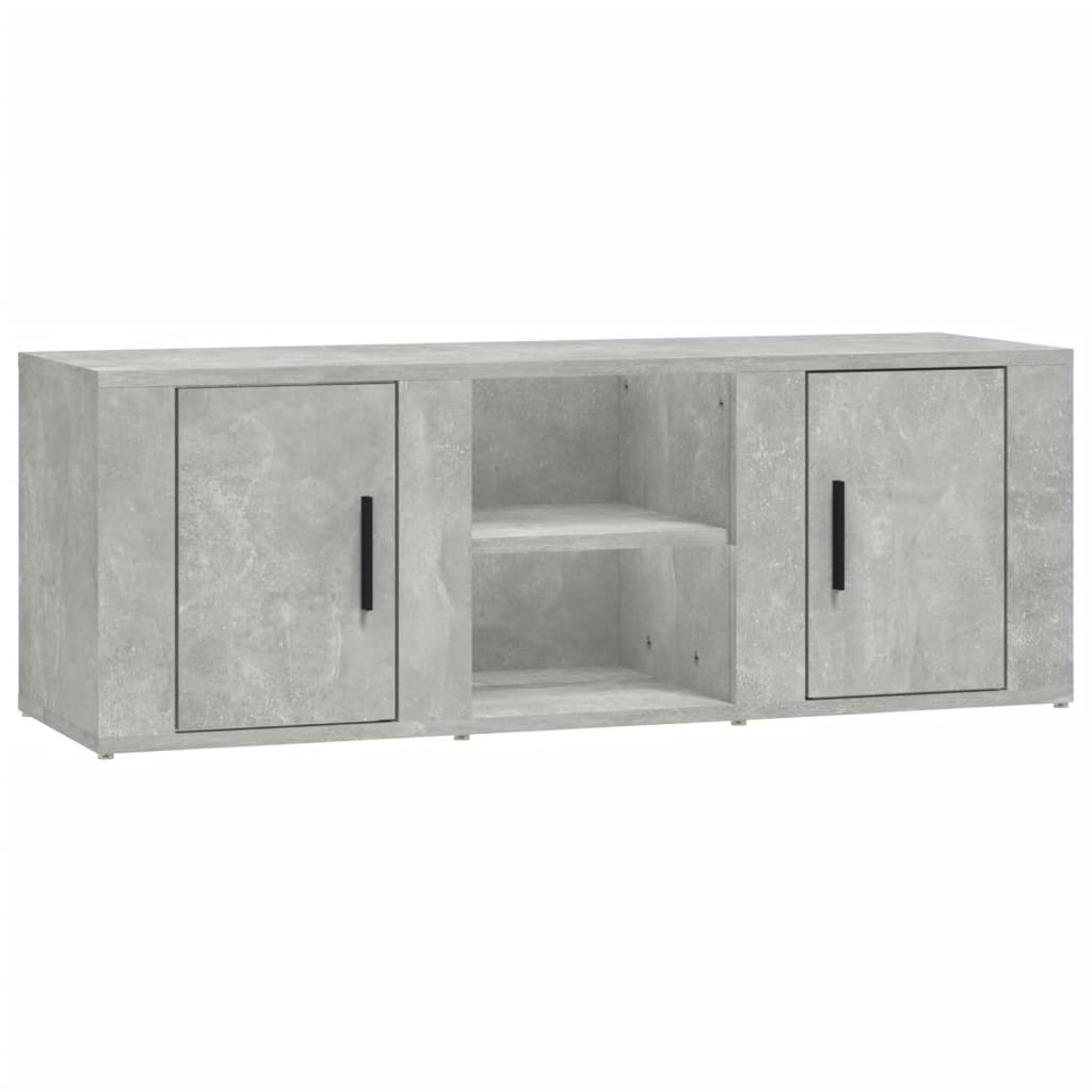 TV-Schrank Betongrau 100x31,5x35 cm Holzwerkstoff