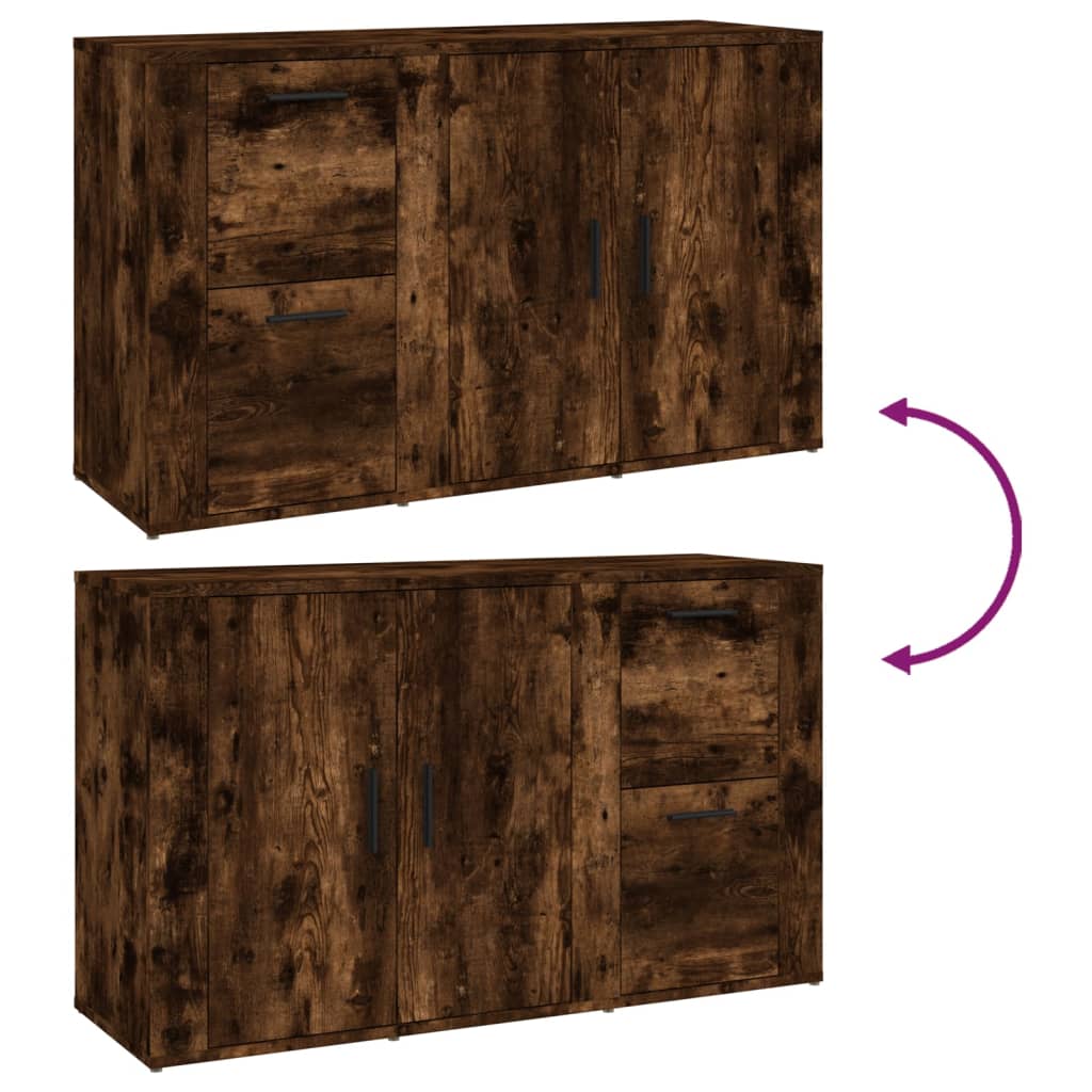 Sideboard Räuchereiche 100x33x59,5 cm Holzwerkstoff