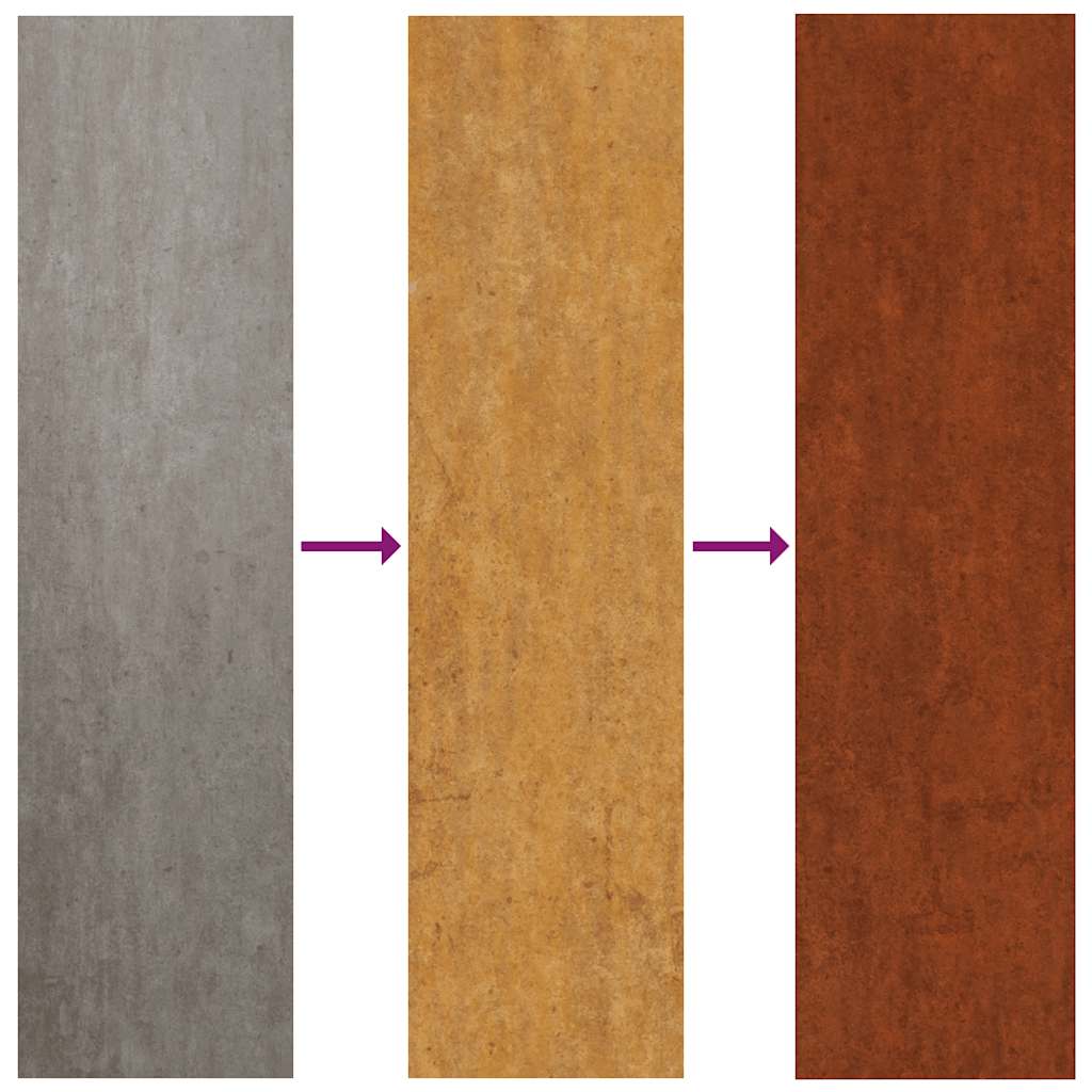 Pflanzkübel mit Beinen Rostig 30x30x30 cm Cortenstahl