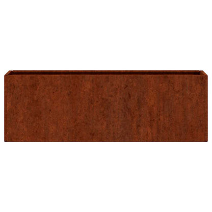 Wand-Pflanzkübel 2 Stk. Rostig Cortenstahl 53x10x17 cm