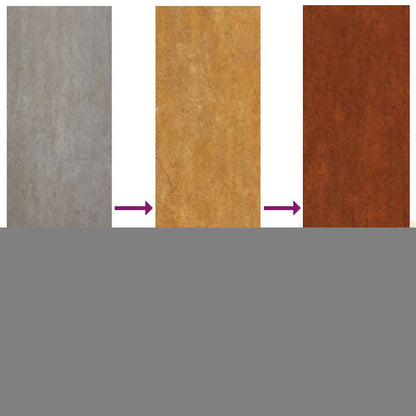 Wand-Pflanzkübel 2 Stk. Rostig Cortenstahl 53x10x17 cm