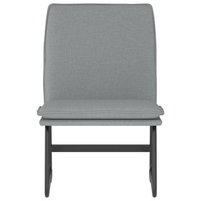 Loungesessel Hellgrau 52x75x76 cm Stoff