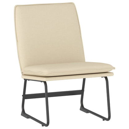 Loungesessel Creme 52x75x76 cm Stoff