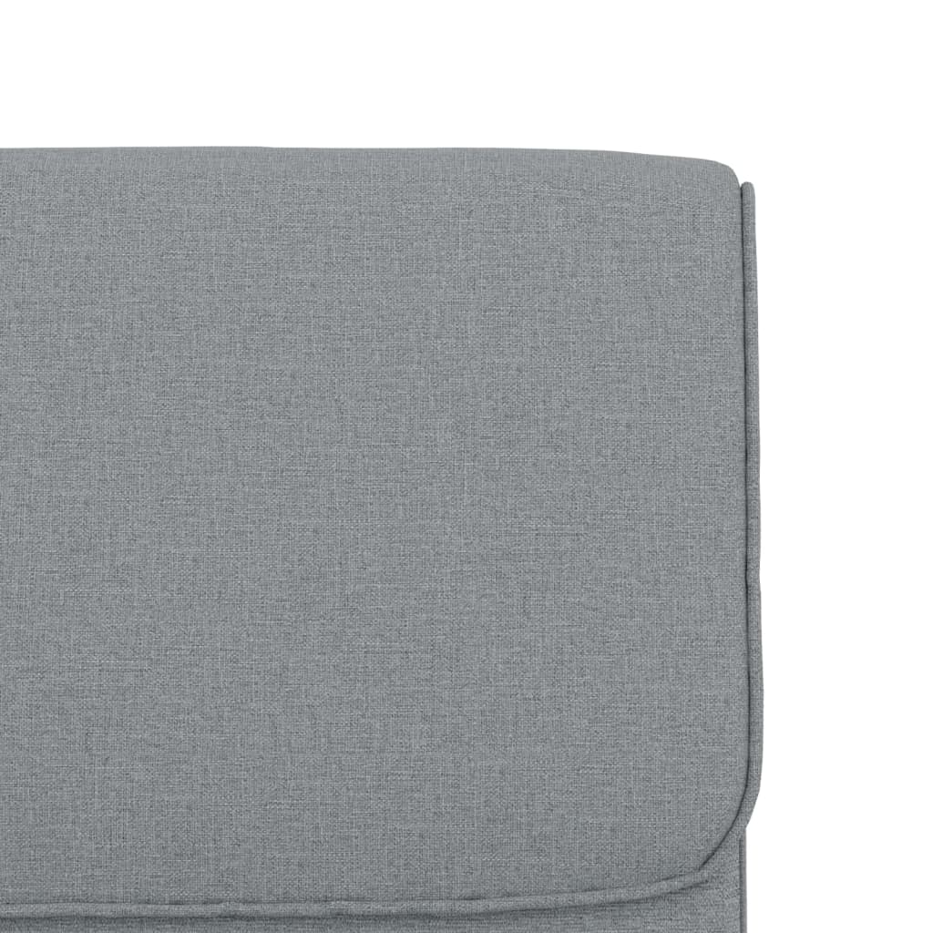 Loungesessel Hellgrau 55x64x80 cm Stoff