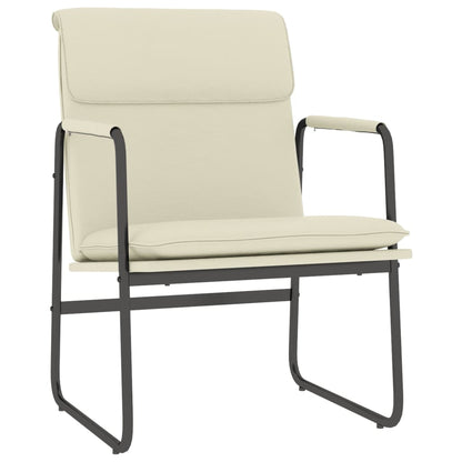 Loungesessel Creme 55x64x80 cm Kunstleder