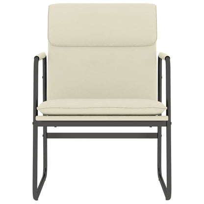 Loungesessel Creme 55x64x80 cm Kunstleder