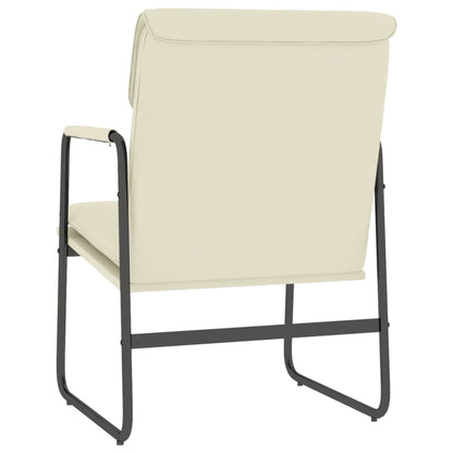 Loungesessel Creme 55x64x80 cm Kunstleder