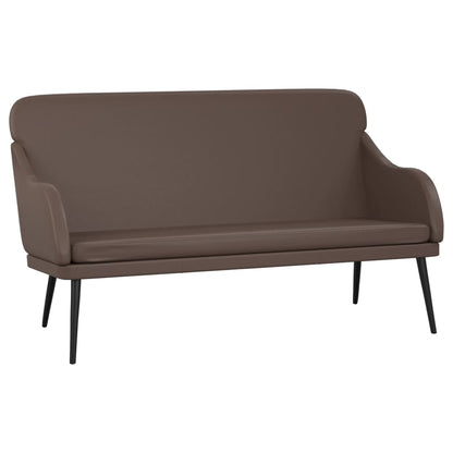 Sitzbank Braun 110x76x80 cm Kunstleder