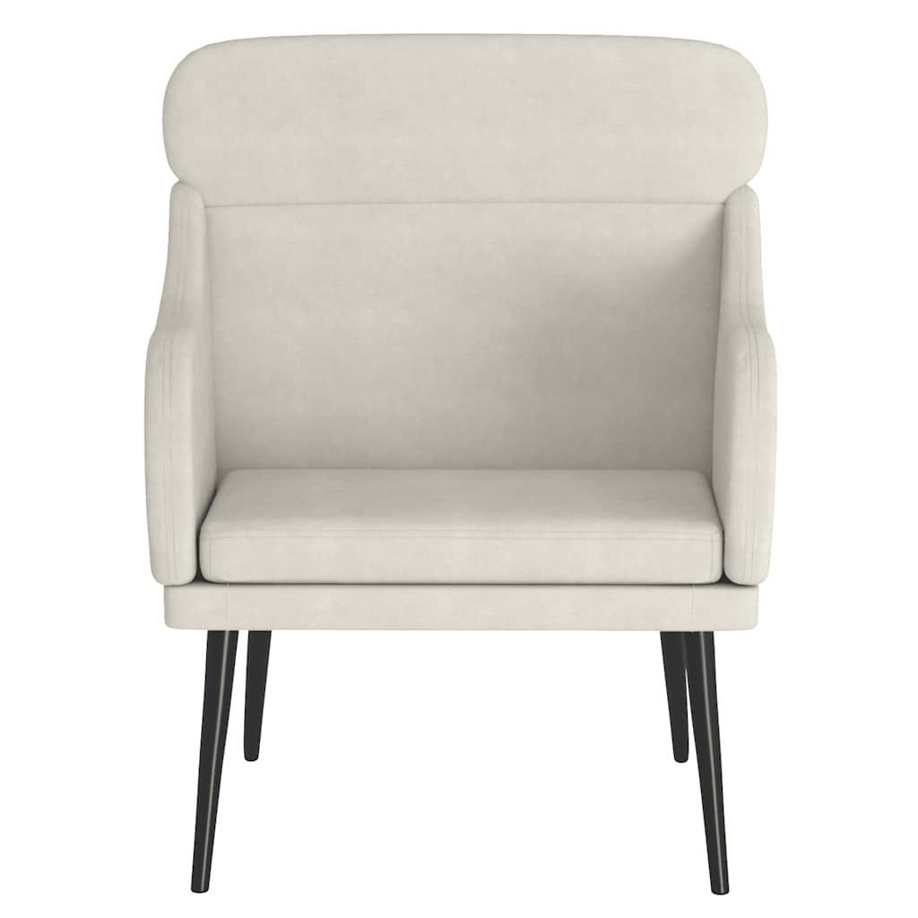 Sessel Creme 63x76x80 cm Samt