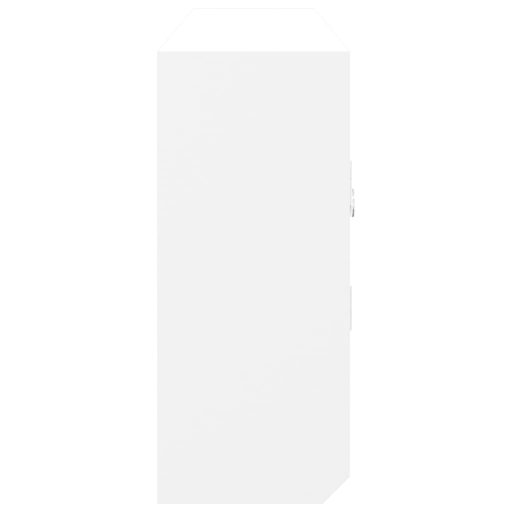 Schlüsselschrank Weiß 40x8,5x20 cm Holzwerkstoff & Stahl