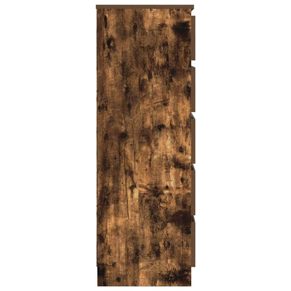 Schubladenschrank Räuchereiche 60x36x103 cm Holzwerkstoff