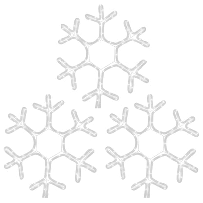 LED-Schneeflocken 3 Stk. Warmweiß 38x37 cm