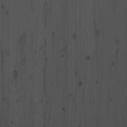 Wand-Kopfteil Grau 96x3x91,5 cm Massivholz Kiefer