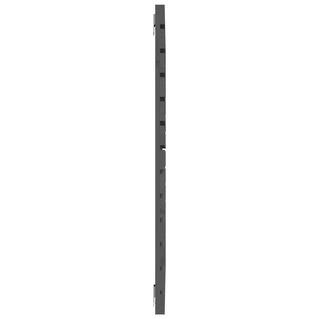 Wand-Kopfteil Grau 126x3x91,5 cm Massivholz Kiefer