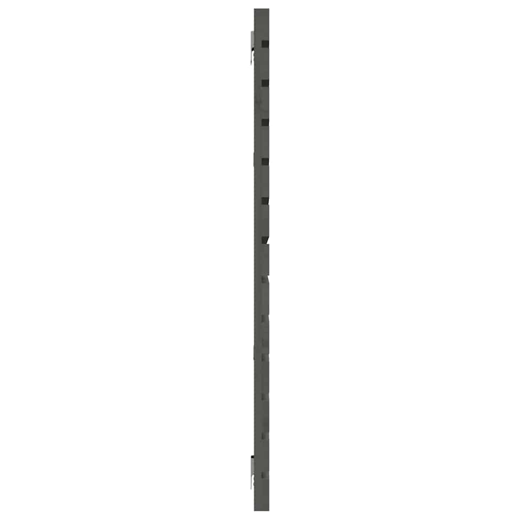 Wand-Kopfteil Grau 156x3x91,5 cm Massivholz Kiefer
