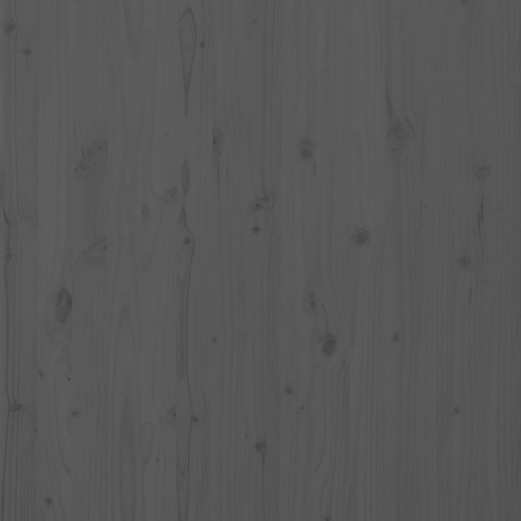 Wand-Kopfteil Grau 156x3x91,5 cm Massivholz Kiefer