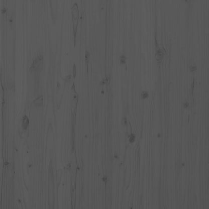 Wand-Kopfteil Grau 156x3x91,5 cm Massivholz Kiefer