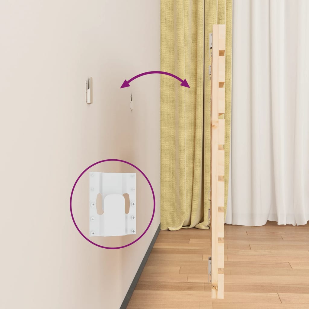 Wand-Kopfteil 141x3x63 cm Massivholz Kiefer